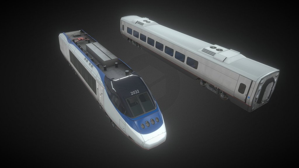 Train - High Speed - 3D model by arunas b. (@arunasb) 3d model