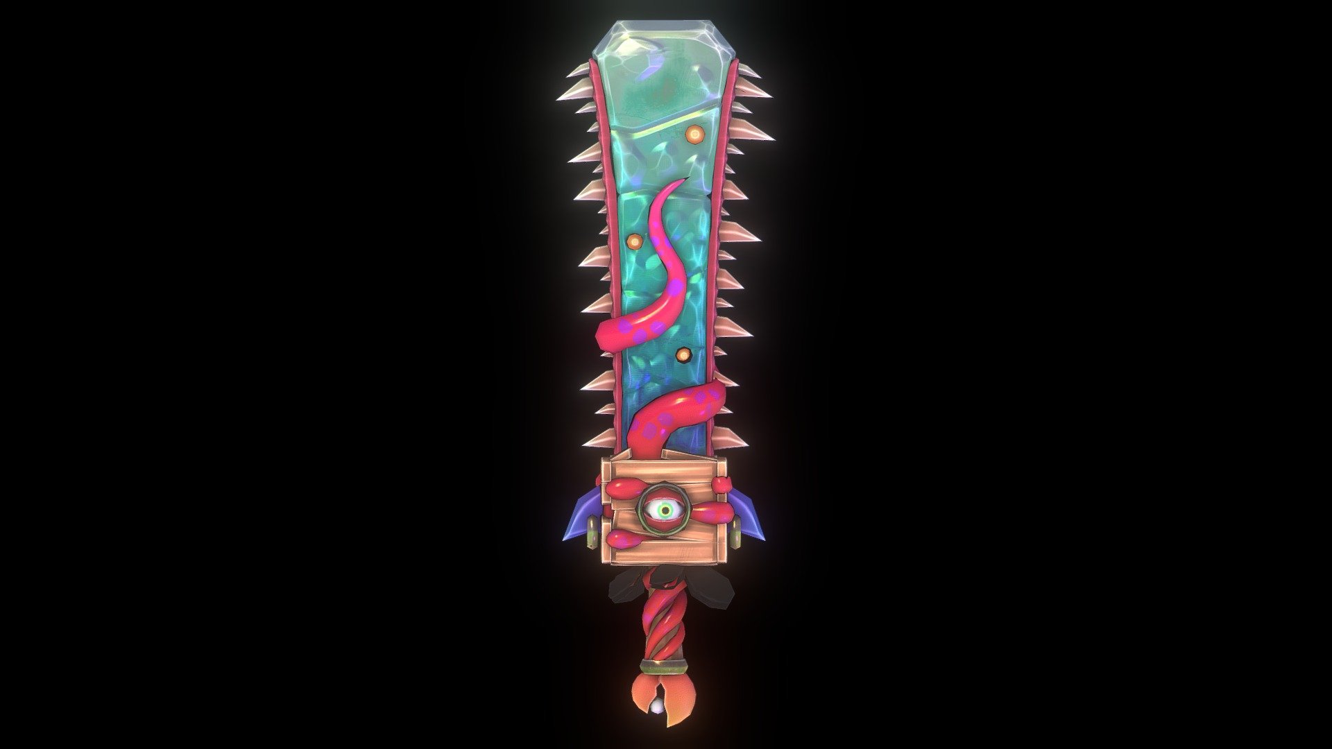Esta espada pertenece a una serie que estoy realizando para un proyecto personal - Ktulu's Sword (Stylized) - Download Free 3D model by Doctor3D (@aramusg) 3d model
