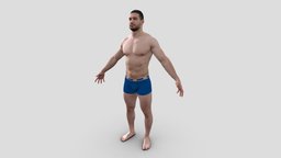 Male Scan fitness, retopology, retopo, 3dscanning, , trainer, retop, athletic, athlet, bodybuilder, malecharacter, low-poly, photogrammetry, lowpoly, 3dscan, man, human, male