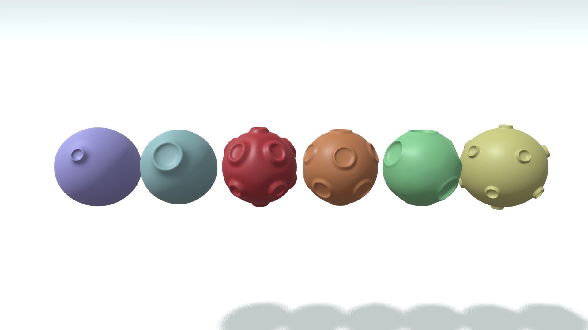 -Cartoon Cute Planets Stars Collection 1.

-This project contains 30 Planets objects.

-Subdivision 3 5 Moons Total : Vert : 96,172, Poly : 96,160.

-Subdivision 2 5 Moons Total : Vert : 24,053, Poly : 24,040.

-Subdivision 1 5 Moons Total : Vert : 6,022, Poly : 6,010.

-Subdivision 0 5 Moons Total : Vert : 1,343, Poly : 1,674.

-This product was created in Blender 2.8.

-Formats: blend, fbx, obj, c4d, dae, abc, stl, glb,unitypackage.

-We hope you enjoy this model.

-Thank you 3d model