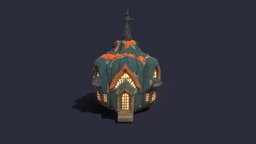 Pumpkin House homely, chimera, eerie, merged, house, pumpkin