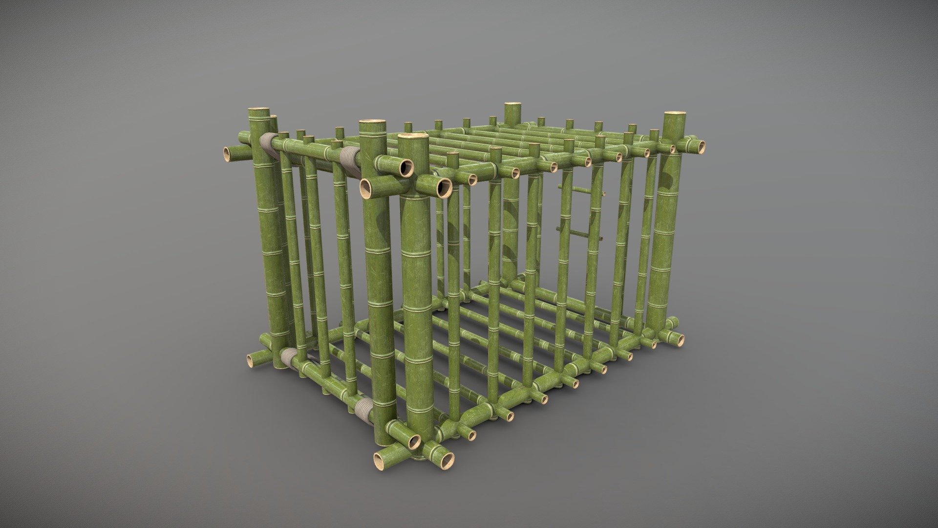 Bamboo Cage.

I made this cage in Blender 3D and Substance Painter.

3x 2k material slots used here but i plan swaping to 1k ones 3d model