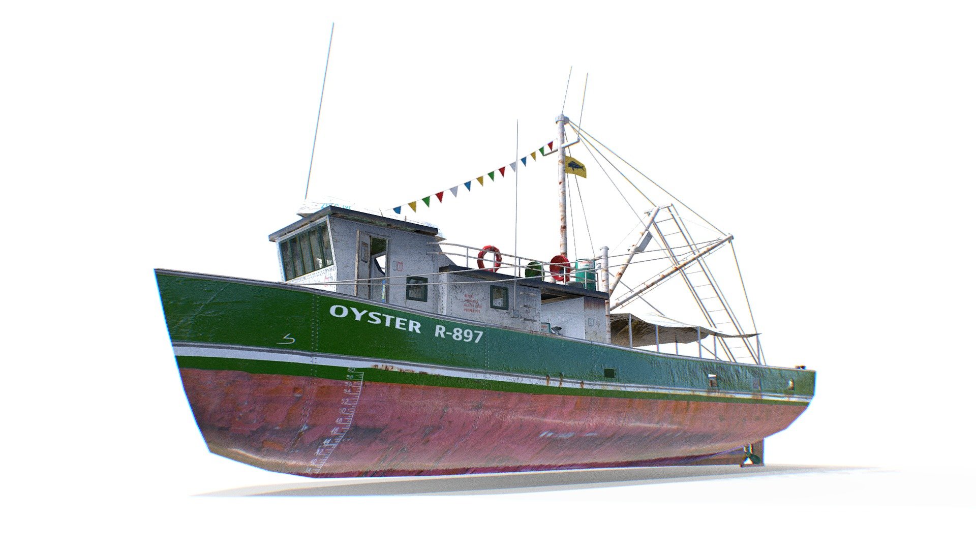 Fishing Boat - 3D model by cliche3d 3d model