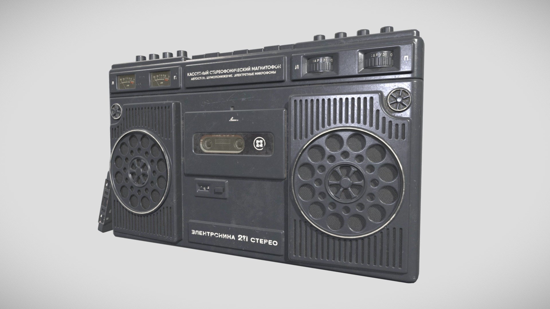 Sovier era tape recorder. Tape recorder is 3886 tris and uses one 4k texture set, the cassette is 1496 tris and uses one 2k texture set. High and Low poly models done in Blender with some polishing in Zbrush. Textured in Substance Painter. Baked and rendered in Marmoset. Thanks to everyone who provided feedback and helped me to make this piece better. Have a nice day!
Artstation link: https://www.artstation.com/artwork/X1Y3KY - Tape Recorder Elektronika-211 - 3D model by Roman Malashkevich (@Malashkevich) 3d model