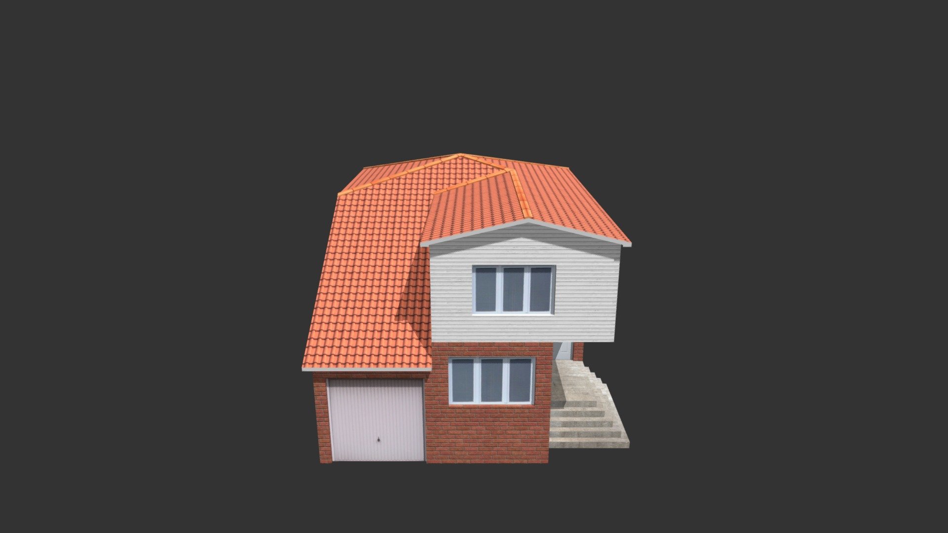 House 05

A low-poly 3d model ready for Virtual Reality (VR), Augmented Reality (AR), games and other real-time apps.

This model is based on a real life building and uses 562 triangles (311 polygons) and 5 materials.

Scaled to a default scale of 1 unit = 1 meter

This set comes with :

Model files in 3DS format files (.3ds) 
Model files in FBX format files (.fbx) 
Model files in OBJ format files (.obj &amp; .mtl) 

Textures : 
Diffuse Maps 
Normal Maps

All Textures are preloaded on the materials and prefabs so this prop is ready to be dropped in to any of your scenes.

Optimised for game engines but can also be used in any 3d package 3d model