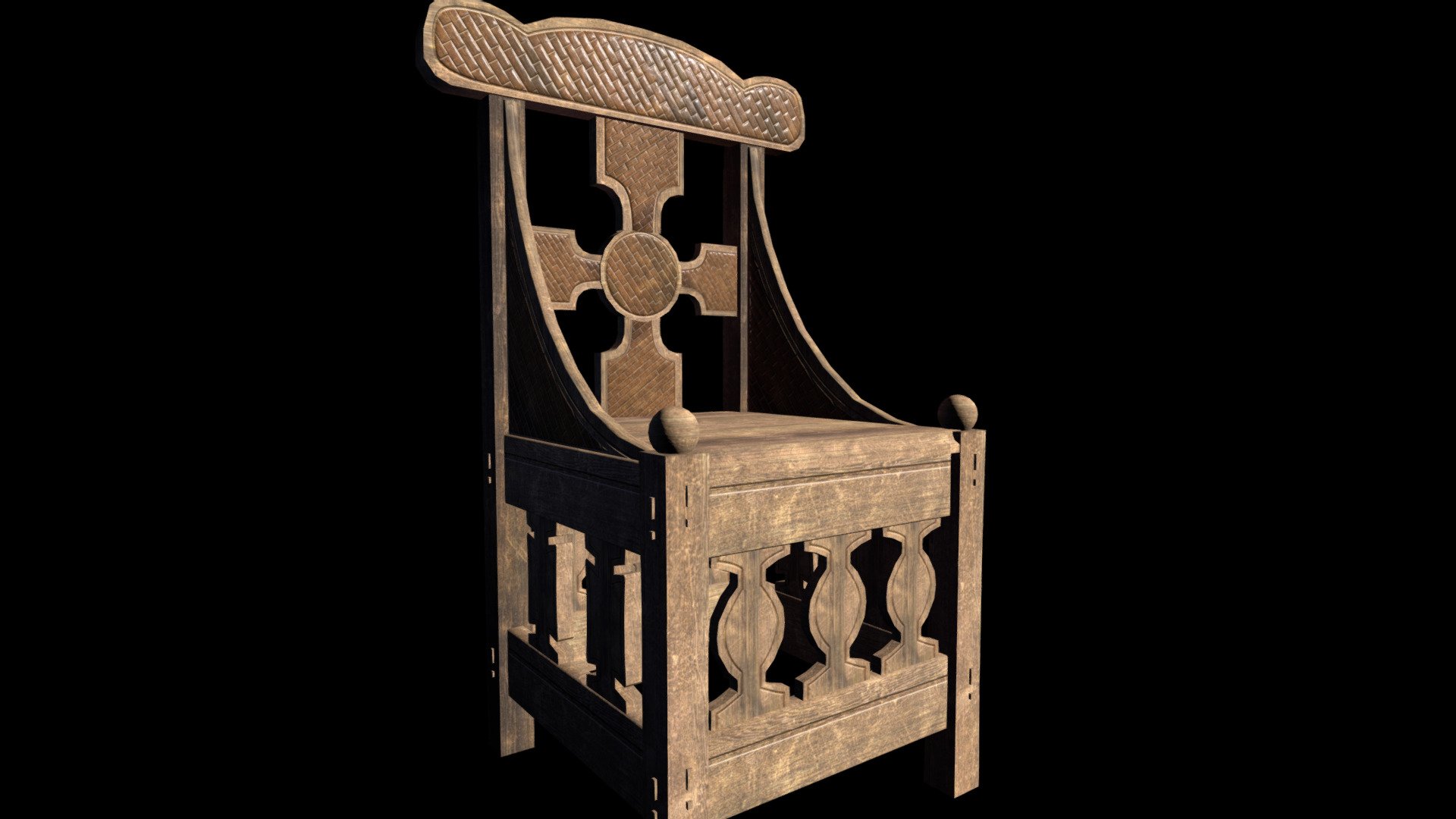 Viking Chair style - Viking Chair #2 - 3D model by The Ancient Forge (Svein) (@svein) 3d model