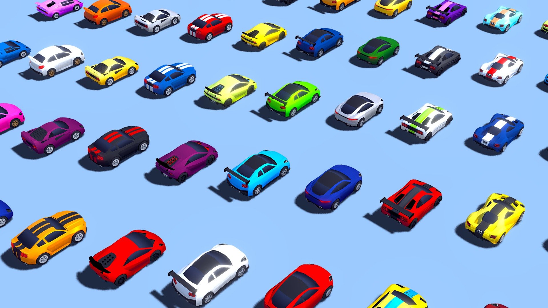 🏁 This pack is a bundle. ORIGINAL PRICE: $69.90. Savings: 64% OFF 

RACING VEHICLES (x10).


5 COLORS FOR EACH CAR (50 car variations).
3100 - 3850 triangles per car (wheels included).
Prefabs included.
Cars use 2 materials (texture atlas of 512px * 512px).
Cartoon design.
FBX Files included

It includes my following models:


Kong (Price: $6.99 USD).
Bull (Price: $6.99 USD).
Cheetah (Price: $6.99 USD).
GT (Price: $6.99 USD).
Mamba (Price: $6.99 USD).
Miles-K (Price: $6.99 USD).
MS7 (Price: $6.99 USD).
Pleyades (Price: $6.99 USD).
Snake (Price: $6.99 USD).
Vice (Price: $6.99 USD).

Total: $69.90 USD.

You can check this models in my Sketchfab profile. Best regards 3d model