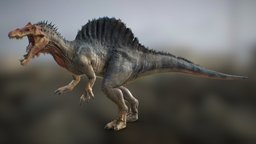Spinosaurus spinosaurus, dinosaurs, character, 3dprint, animal, monster