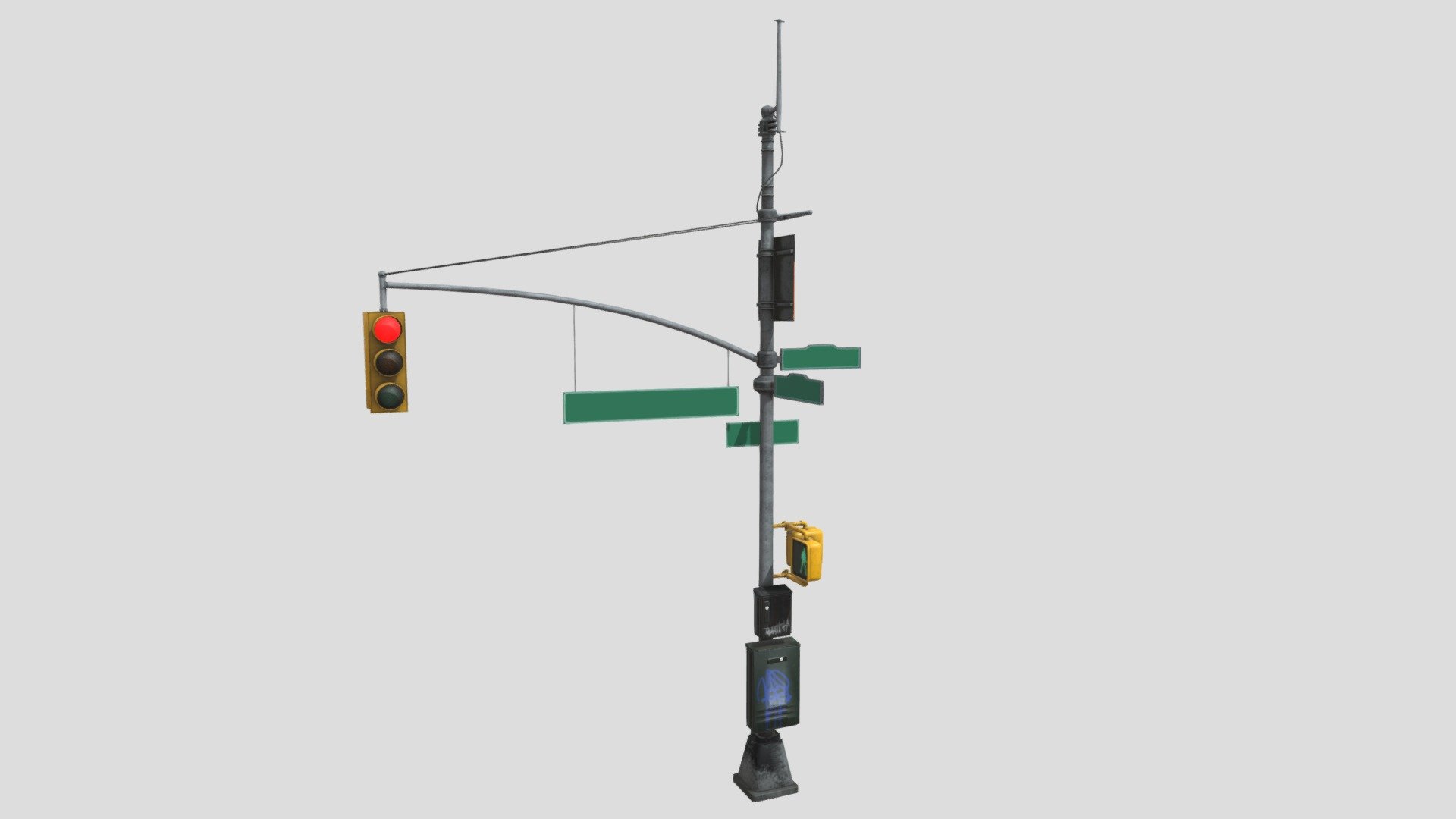 traffic signal - Download Free 3D model by M (@lidlq) 3d model