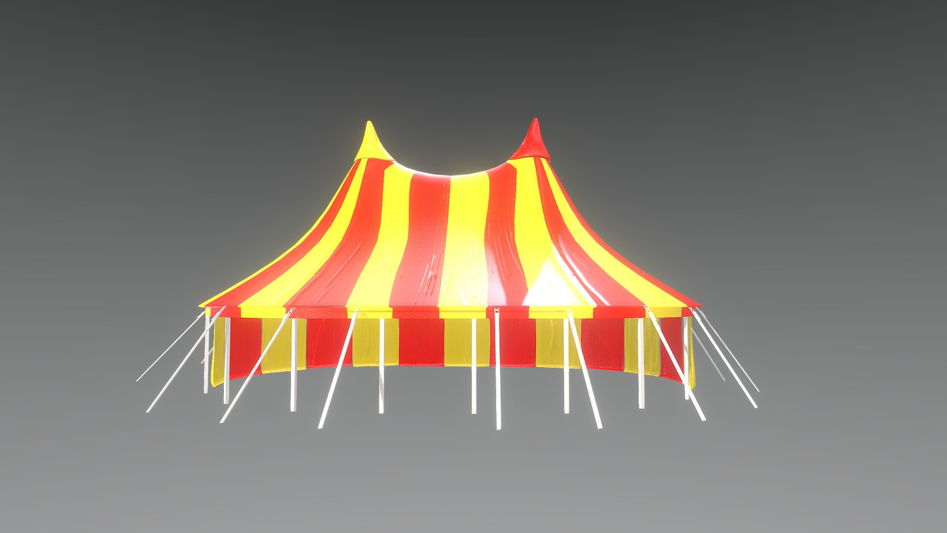 Circus Tent - Buy Royalty Free 3D model by Spuke Animation (@spukeanimation) 3d model