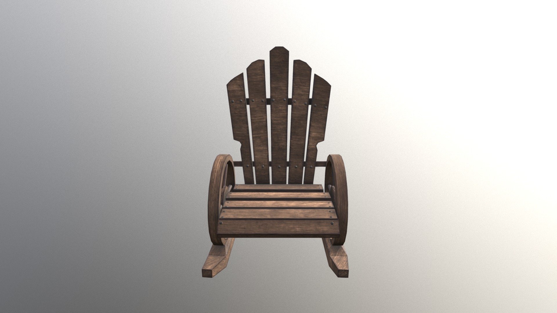 DGM 1660 Western Theme - Rocking Chair Prop Textured - 3D model by Peter Bailey (@pedrbee) 3d model