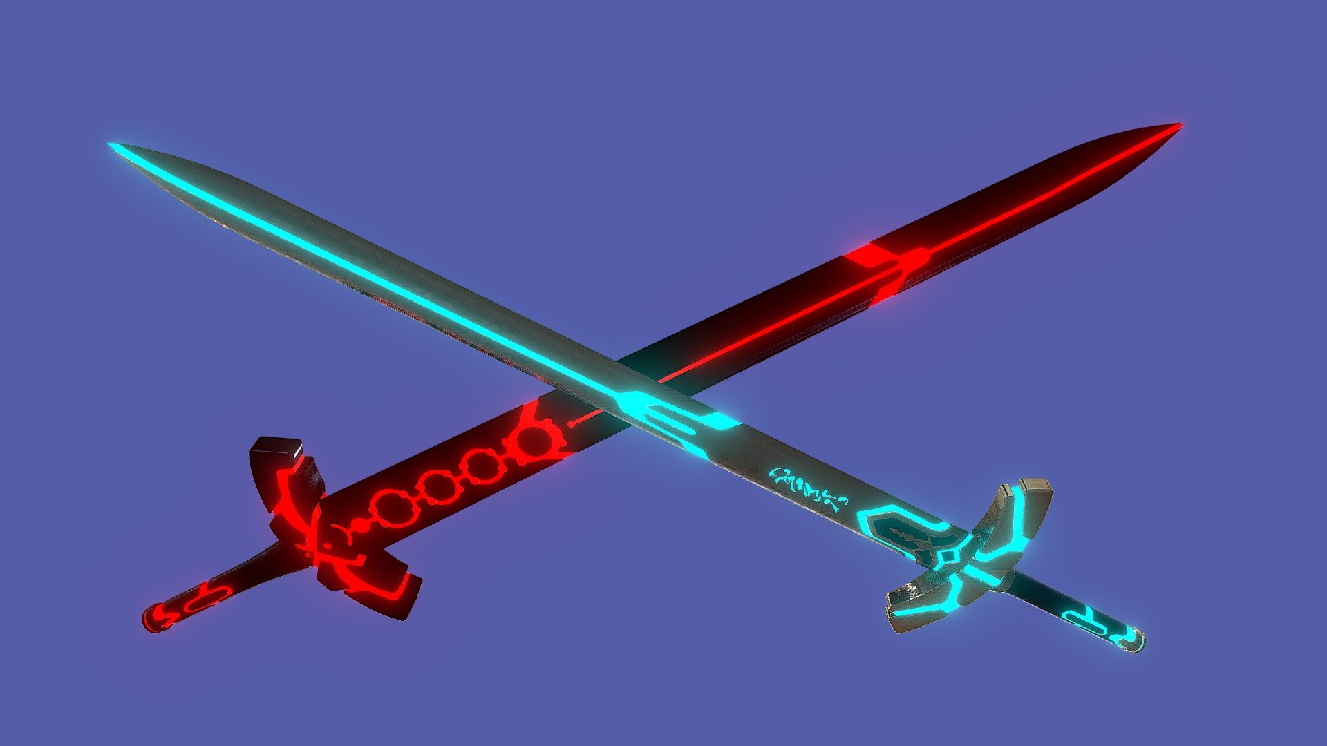 Mysterious Heroine X's swords of her 3rd skin from Fate/Grand Order. 1:1 scale.

In the compresed file are 3 models: Excalibur, Excalibur Morgan and all in one. All models are in OBJ and FBX format, the first 2 are also in STL.

Fanart - Himitsucalibur - Buy Royalty Free 3D model by Saru Models (@saru-models) 3d model