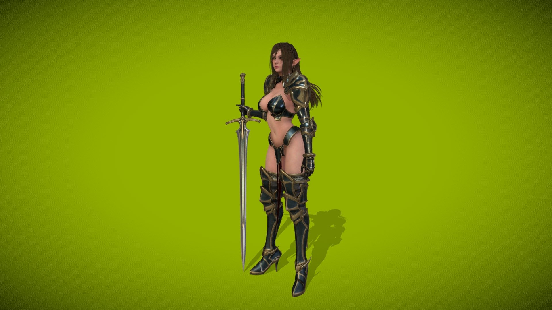 Elf Sword Master - Download Free 3D model by Casttelan2 3d model