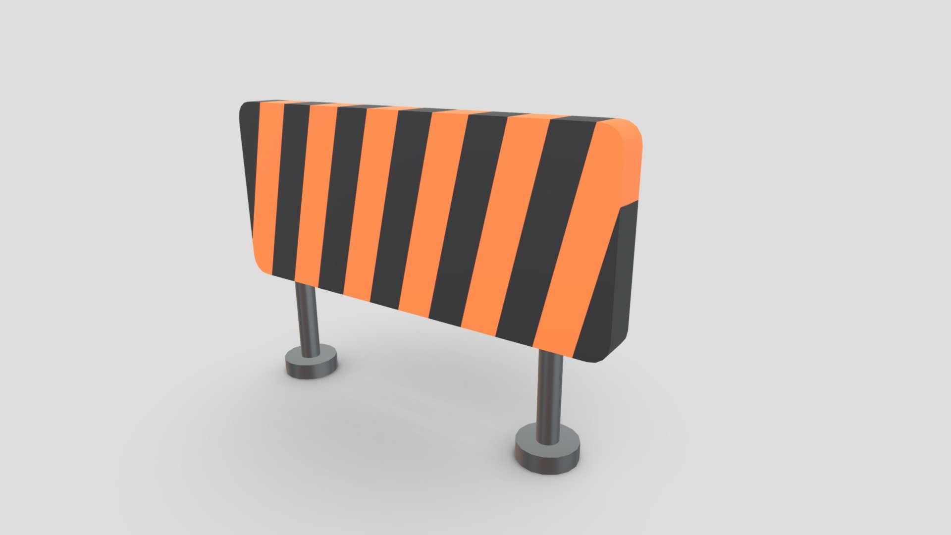 Hurdle Traffic Barrier that was created using Blender. This is a simple low poly traffic barrier that uses the standard caution sign when setup in construction areas. This object was made using the metalness workflow and PBR textures.

Features:


Object uses a simple low poly design
Object uses the metalness workflow and 2K PBR textures in PNG format
Texture colours, and roughness/gloss can be edited
Object has been manually UV unwrapped to match its PBR textures
Blend file includes pre-applied textures and camera setups
Blend file includes lighting provided by the HDRI map downloaded from HDRI Haven
Object has been exported in 4 file formats (FBX, OBJ, GLTF/GLB, DAE/Collada)
Files have been archived in an easy to follow hierarchy

Included Textures:


AO, Diffuse, Roughness, Gloss
UVLayout

The source file that is uploaded is for demonstration use and is uploaded in FBX format. In the additional file you will find all model exports and the textures that go along with them 3d model