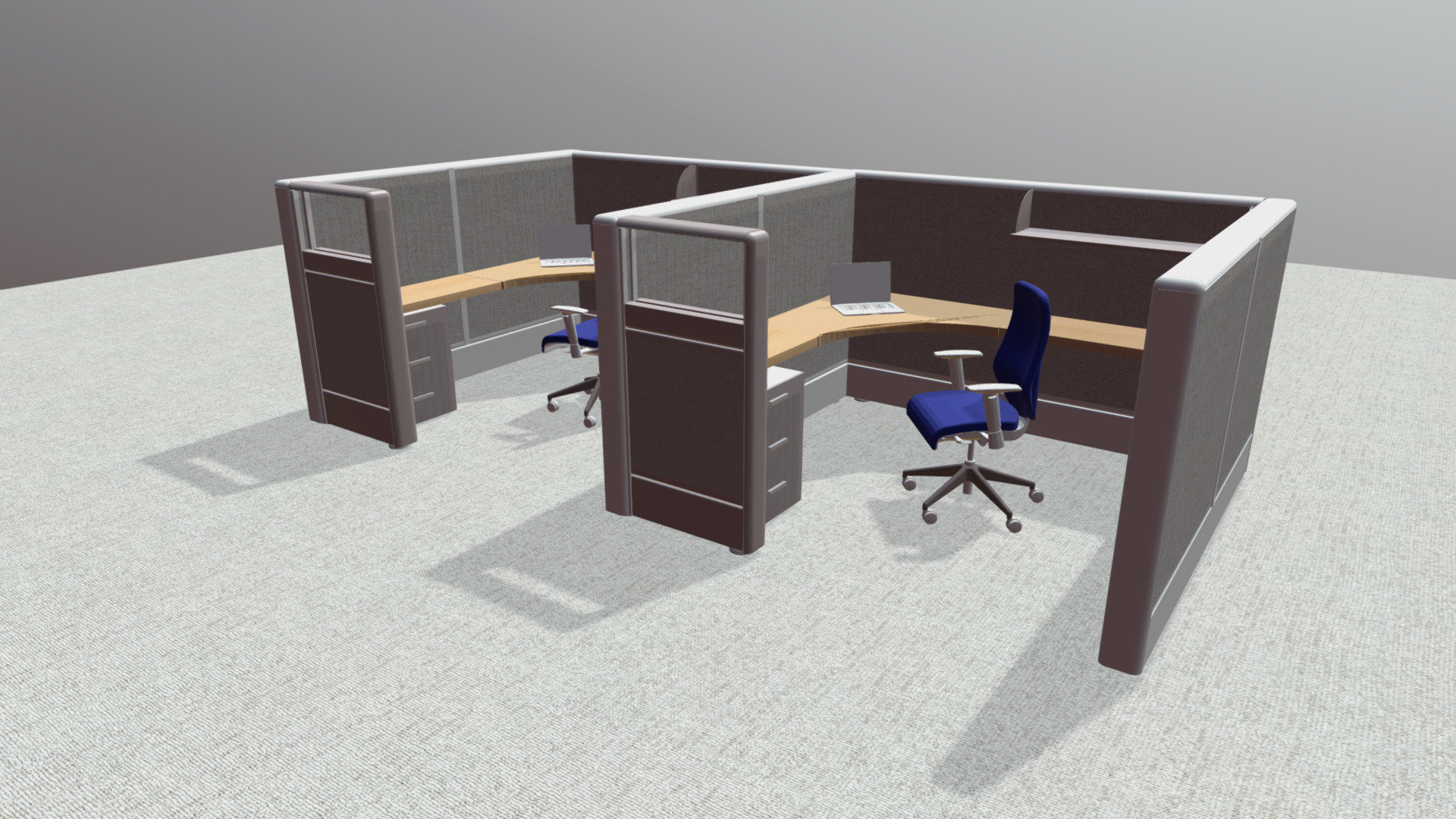 I have an office partition - Office Partition - 3D model by walkermd 3d model