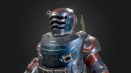 Battle Armor suit, 4k, realistic, battle, realitycapture, character, blender
