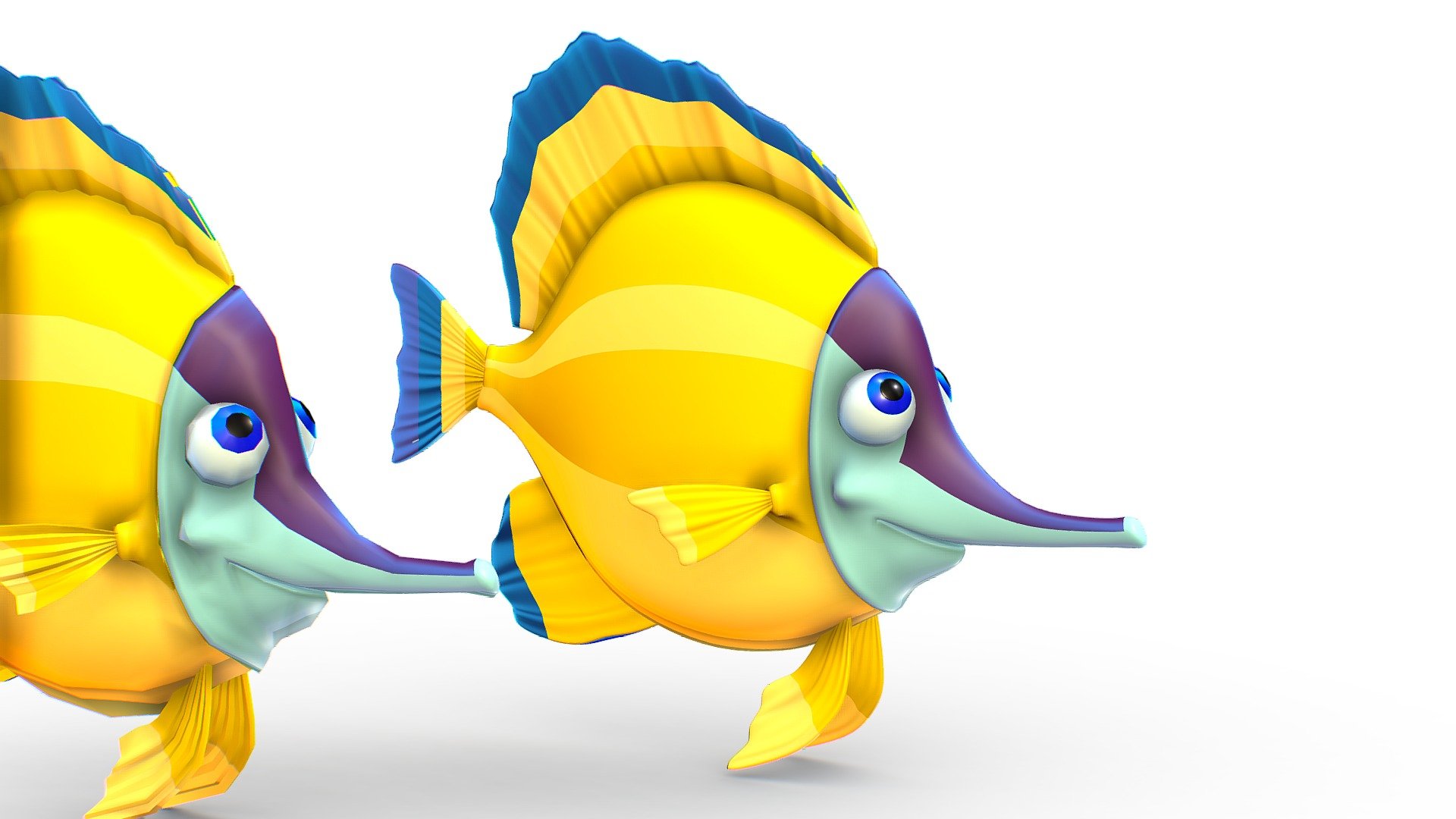 Hi-Poly Subdivision 3D Model Fish - Maya File encluded - Hi-Poly Subdivision 3D Model Fish - Buy Royalty Free 3D model by Oleg Shuldiakov (@olegshuldiakov) 3d model