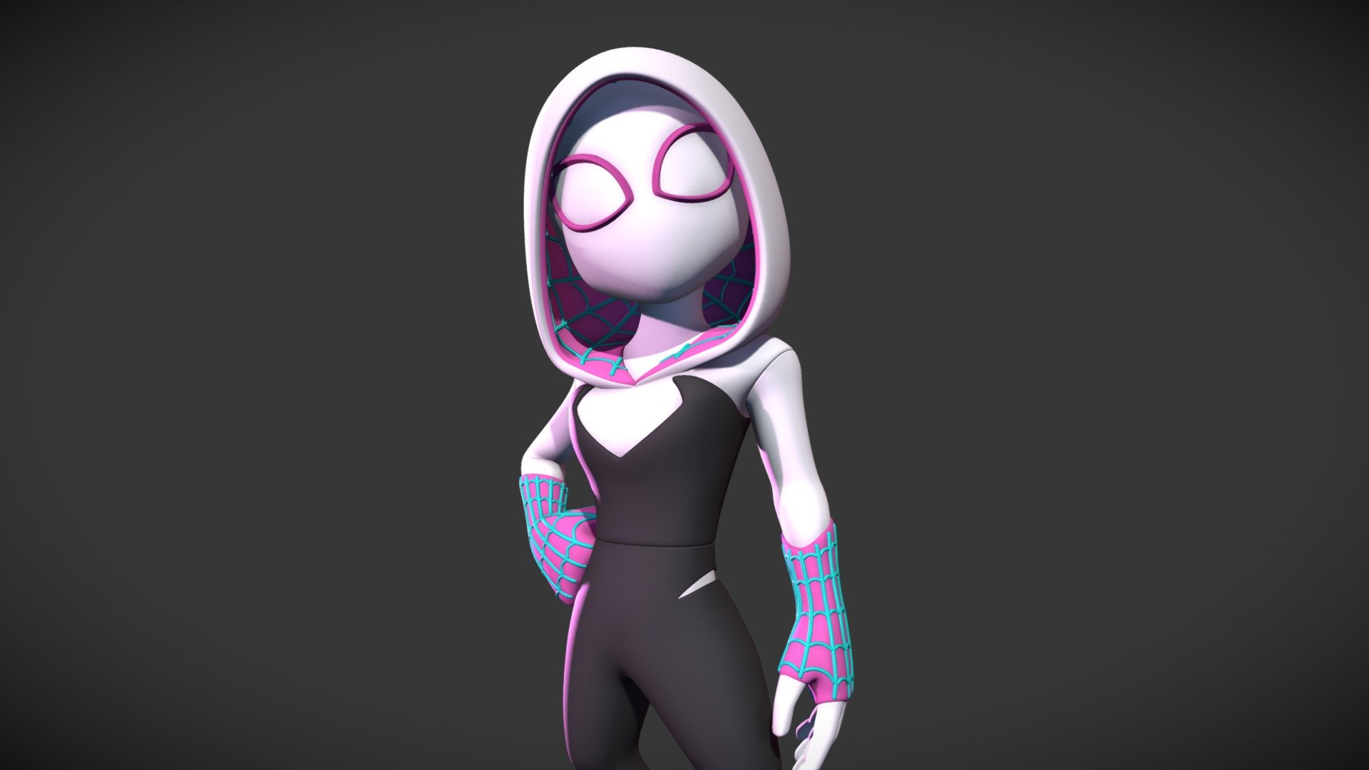 Across the Spider-Verse n.3: Spider Gwen. 

Purchased version includes:

1) 3D print ready model:




Splitted model: sliced and keyed pieces ready for printing

Full model: full body and support base

2) Rigged T-pose model:




low poly base mesh, rigged, T pose

2K textures

3) HD render, video

Include: .Blend .Fbx .STL

render on Artstation - Spider Gwen - Buy Royalty Free 3D model by Gianmarco (@GianmArt) 3d model