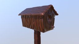 Cartoon Birdhouse bird, animals, nest, birdhouse, home