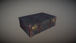 The old abandoned luggage of A. Smith. abandoned, gameprop, suitcase, luggage, blender3dmodel, ol, substancepainter, substance, game, blender, lowpoly, low, poly