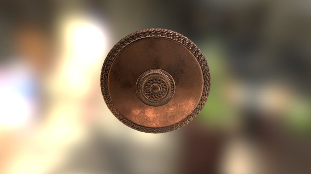 Bronze Shield - 3D model by mecrag 3d model