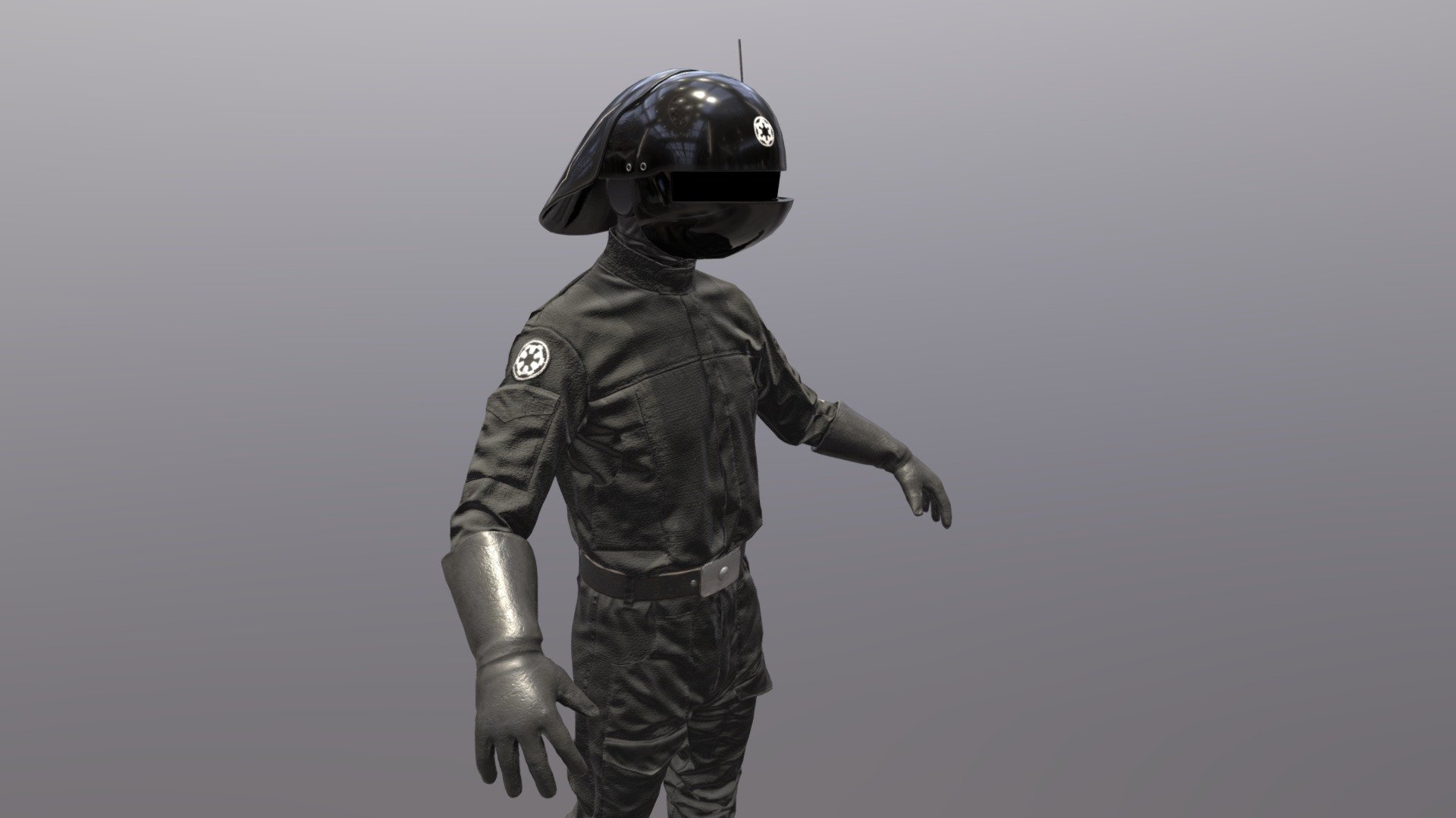 The Death Star Gunner from Rotj made for a Battlefront 2 mod - Imperial Gunner (Return of the Jedi) - 3D model by This_Guy446 (@pai0003) 3d model