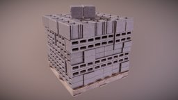 CON unreal, concrete, bricks, game-ready, unreal-engine, ue4, dekogon, game-ready-asset, pbr, construction, cinderstack, cinder-stack, brick-stack, concrete-bricks