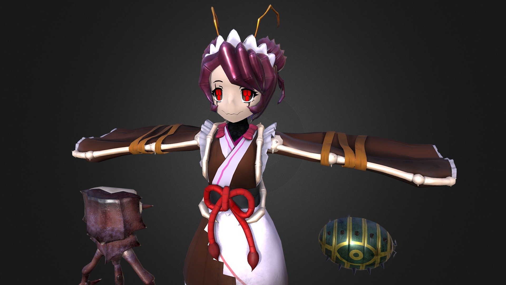 Entoma in a T-pose as requested.

Please don’t redistribute or modify the model. Model is only used for rendering/modeling/educational purposes.

Unit height: 149cm excluding antenna

9790 polys 19.3k tris - Entoma T-pose unrigged - Download Free 3D model by GHPurple 3d model