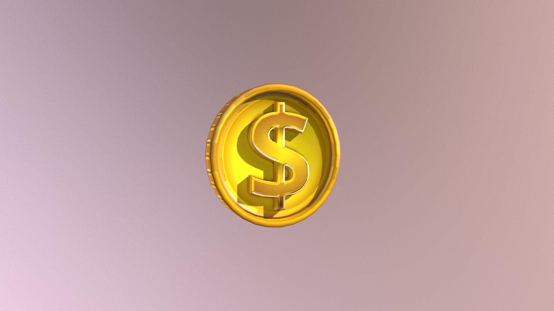 This is a test to make sure this model works.  It's a golden dollar coin 3d model
