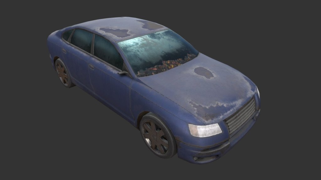 A weathered sedan with ruined paint

Modeled in Max 2015
Textured in Substance Painter

UPDATE FEB2017: Do not re-upload, re-sell, or use without giving credit, A DMCA will be filed if you do. That being said, enjoy my models. You are welcome to use them in Indie projects, mods, and artwork, as long as I'm credited properly 3d model