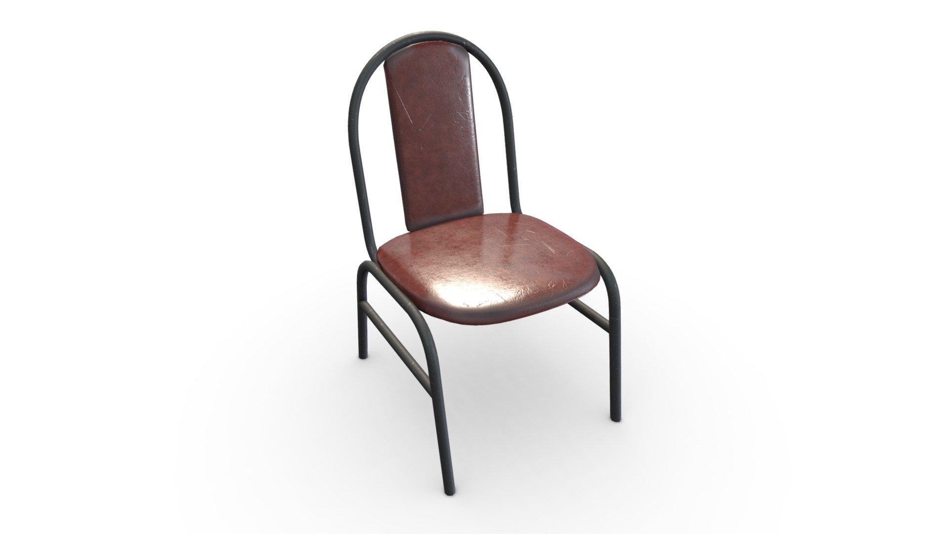 A club chair referenced from chairs found in The Comedy Store 3d model