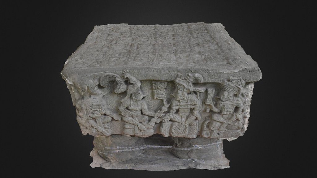 Copan Sculpture Museum.

https://en.wikipedia.org/wiki/Cop%C3%A1n_Altar_Q - Copan Altar Q - 3D model by rmark 3d model