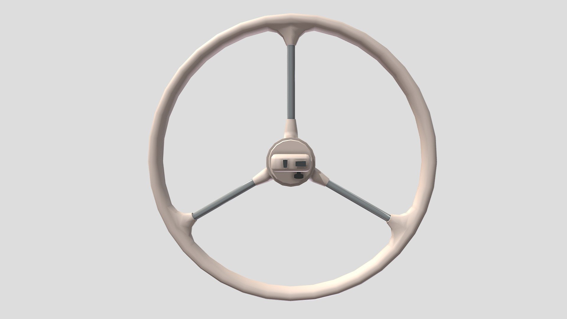 Steering wheel 3d model rendered with Cycles in Blender, as per seen on attached images. 
The 3d model is scaled to original size in Blender.

File formats:
-.blend, rendered with cycles, as seen in the images;
-.obj, with materials applied;
-.dae, with materials applied;
-.fbx, with materials applied;
-.stl;

Files come named appropriately and split by file format.

3D Software:
The 3D model was originally created in Blender 2.8 and rendered with Cycles.

Materials and textures:
The models have materials applied in all formats, and are ready to import and render.

Preview scenes:
The preview images are rendered in Blender using its built-in render engine &lsquo;Cycles' 3d model