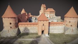 Trakai Island Castle castle, medieval, heritage, lithuania, trakai, heritage-photogrammetry, realitycapture, photogrammetry, 3dscan, sauliuszaura, dronepartnerlt