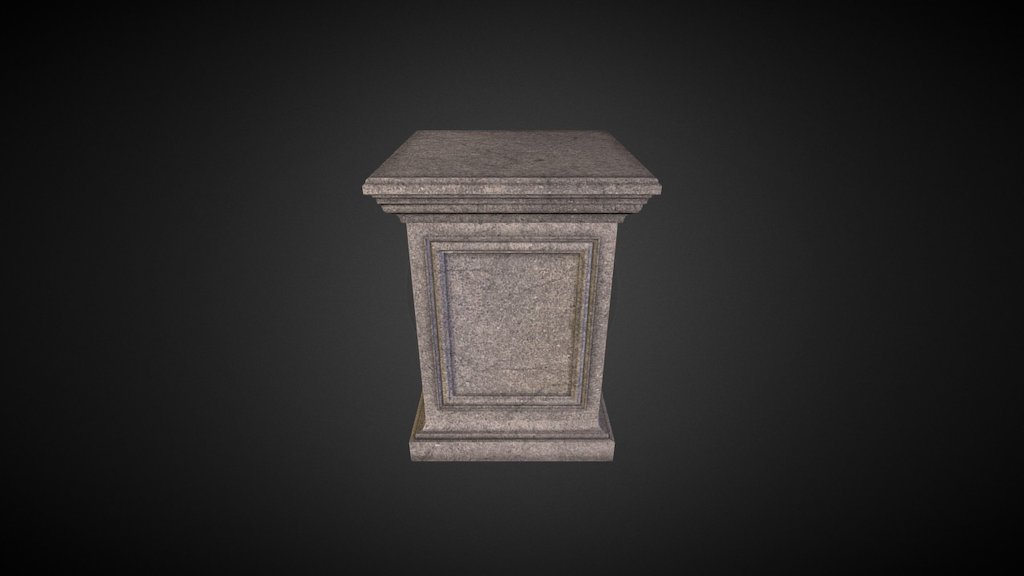 Pedestal de piedra/Stone pedestal - 3D model by VIRTUAL BIBLICAL MUSEUM (@nycspain) 3d model