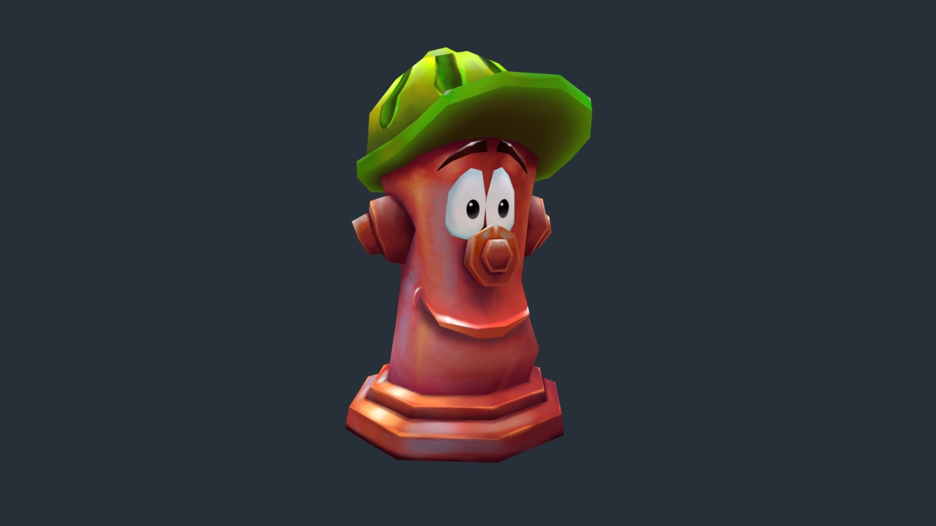 Just a very low poly Happy Hydrant 3d model