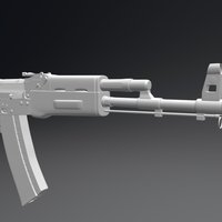 AK 74 untextured, ak, ak74, 3d-weapon, weapon