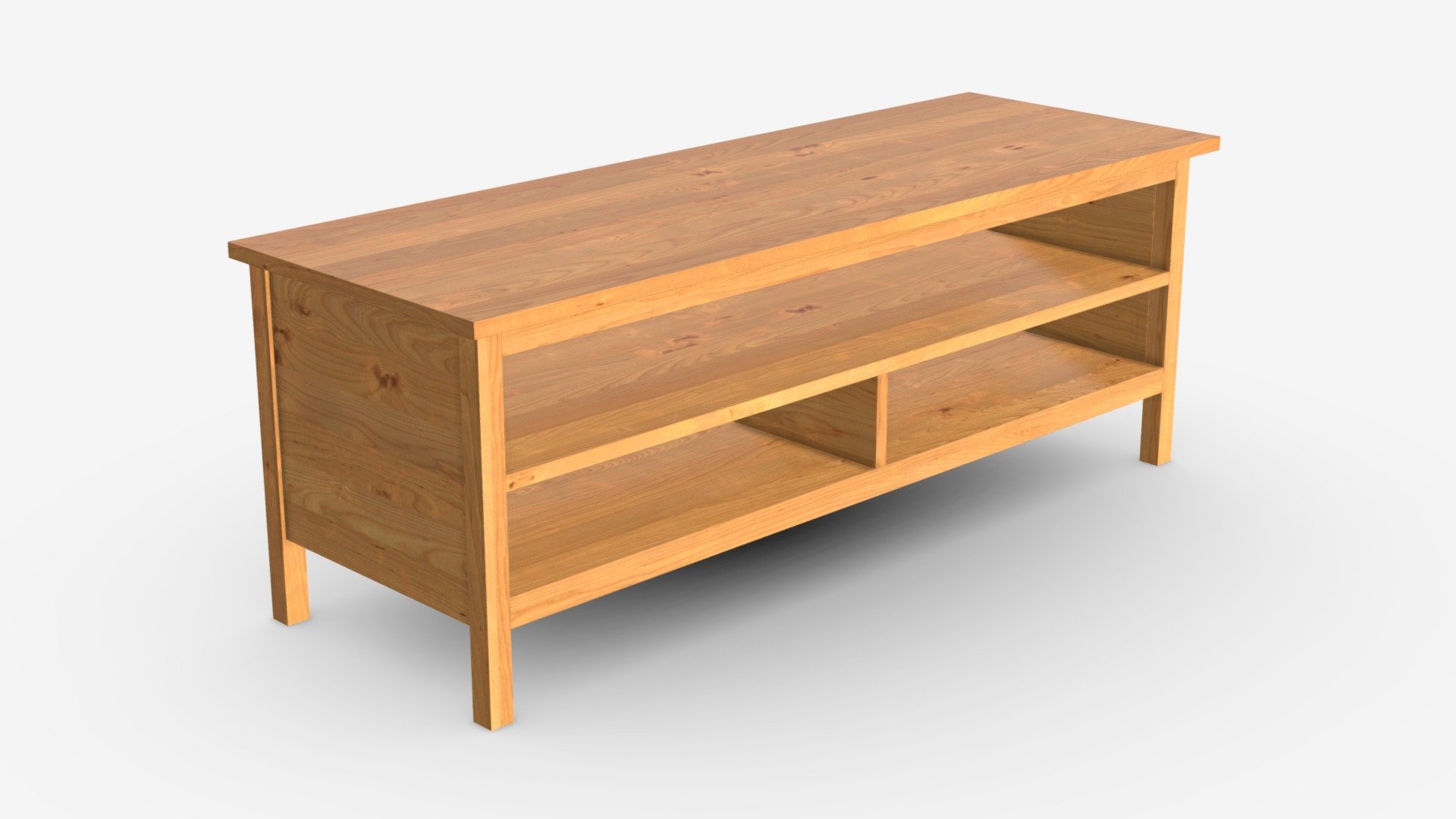 TV stand with shelves - Buy Royalty Free 3D model by HQ3DMOD (@AivisAstics) 3d model