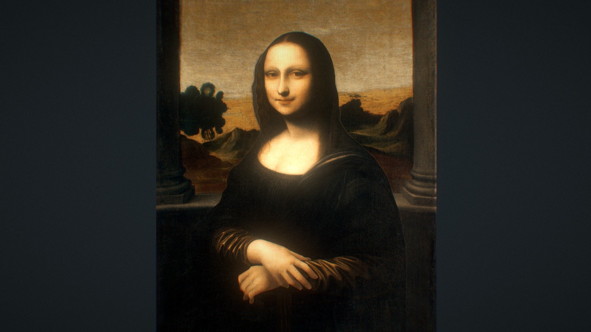 (2020) Isleworth Mona Lisa 3D
This is a 3D tribute to Leonardo da Vinci (April 15, 1452 - May 2, 1519), with The Isleworth Mona Lisa (1503–1516), an oil-on-canvas painting of the same subject as Leonardo da Vinci's Mona Lisa 3d model