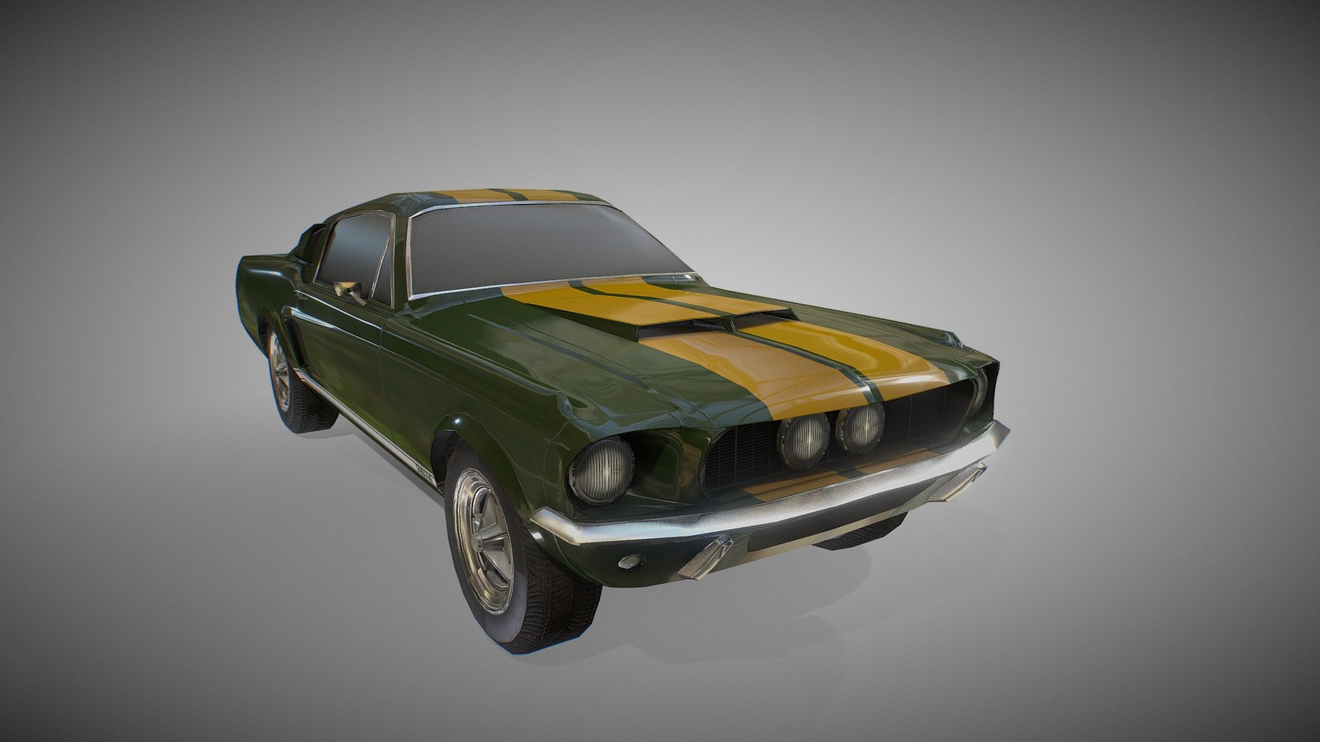 Game Asset
Low poly - Mustang Shelby GT 500 Year 1967 - Game Asset - 3D model by renepolichronov 3d model