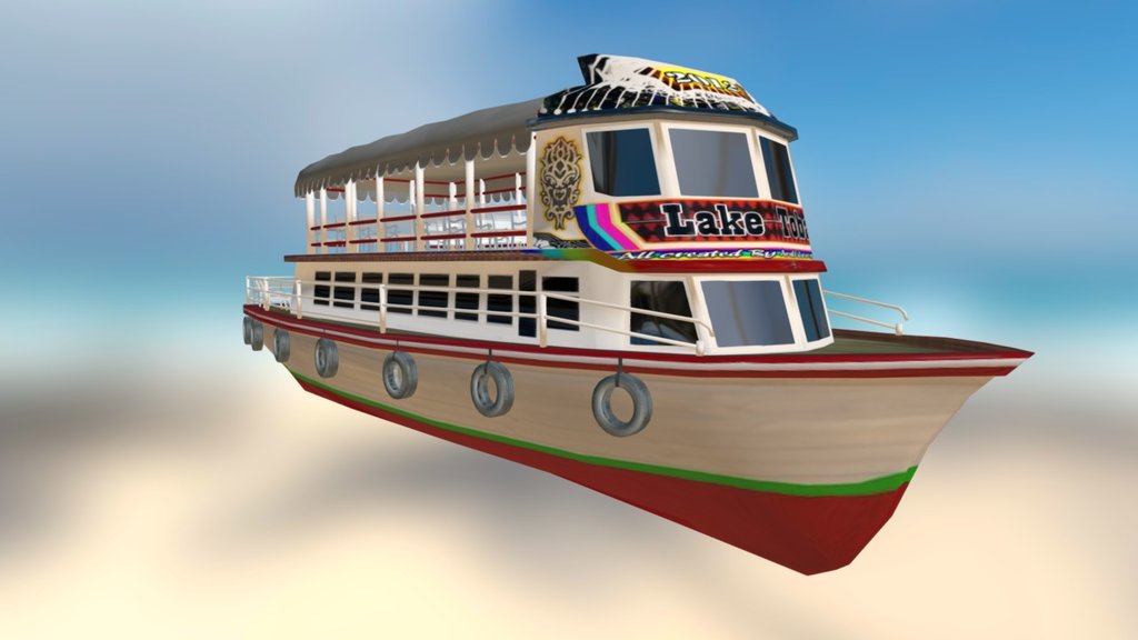 www.ardileo.com - Ferry On Lake Toba - 3D model by ardileo 3d model