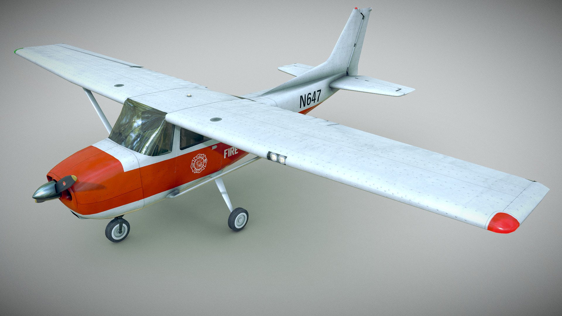 A light aircraft is an aircraft that has a maximum gross takeoff weight of 12,500 lb (5,670 kg) or less.


Light aircraft are used as utility aircraft commercially for passenger and freight transport, sightseeing, photography, and other roles, as well as personal use. 


Modeled adn rigged in Blender. Textured in Substance 3D Painter.

4k  PBR textures for cockpit and exterior. 2k for the transparent, glass parts.


Red

Yellow - Light Airplane- Fire & Rescue - Buy Royalty Free 3D model by Mateusz Woliński (@jeandiz) 3d model