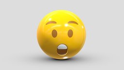Apple Astonished Face face, set, apple, messenger, smart, pack, collection, icon, vr, ar, smartphone, android, ios, samsung, phone, print, logo, cellphone, facebook, emoticon, emotion, emoji, chatting, animoji, asset, game, 3d, low, poly, mobile, funny, emojis, memoji