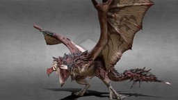 Liolaeus(Rathalos) monsterhunter, rathalos, dragon