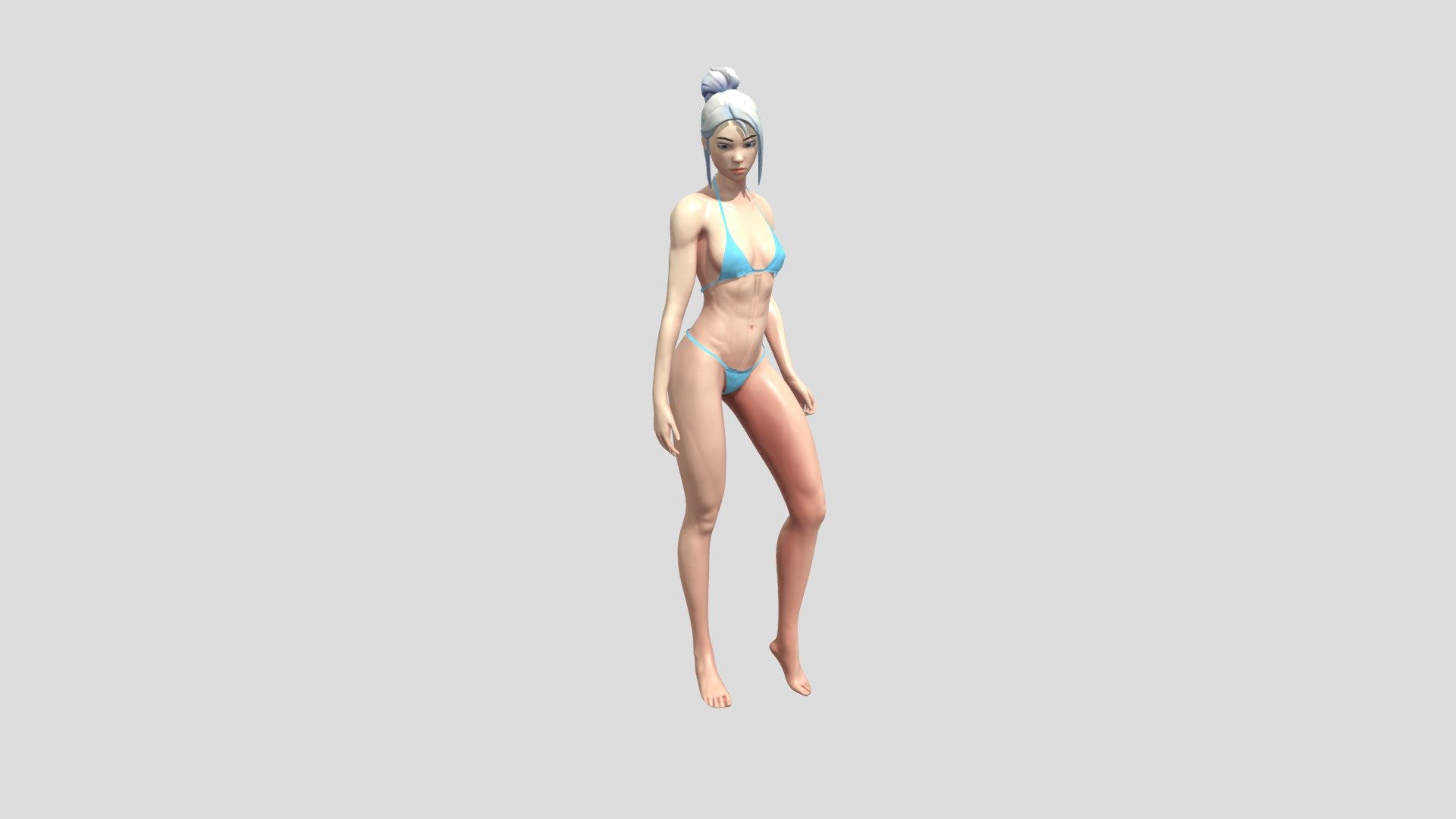 This is the model who I used on my youtube video of valorant.
Check : https://www.youtube.com/watch?v=qqa1jEJXZaI&amp;ab_channel=Konossam - Jett Bikini Fan-art - 3D model by konossam 3d model