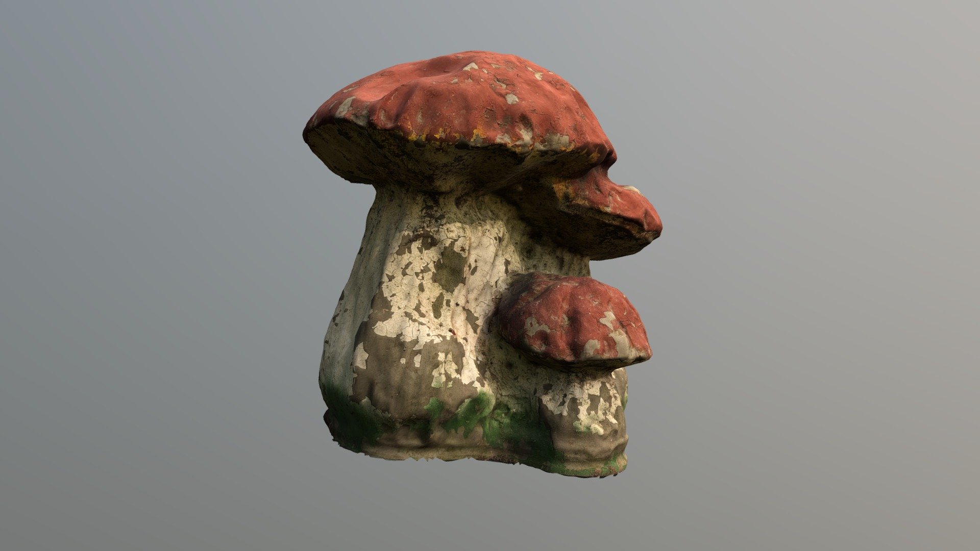 Outdoor decorative mushroom I've found near my parents counrty house.

This 3D asset generated with photogrammetry software 3DF Zephyr v5.008 processing 50 images from iPhone 11 3d model