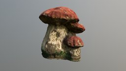 Outdoor decorative mushroom mushroom, mushrooms, outdoor, nature, 3dflow, photogrammetry, decoration, 3df-zephyr, 3dflow-zephyr