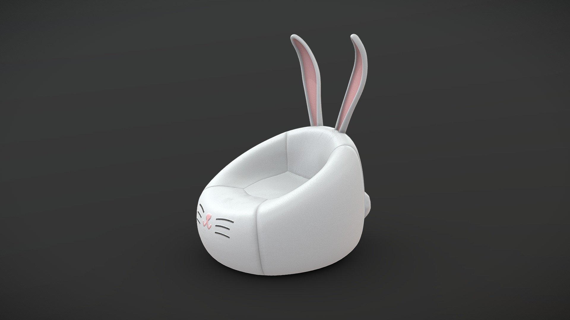 Bunny beanbag

Made in Blender and textured in Substance Painter.

Used 3x 1024x1024 material slots 3d model