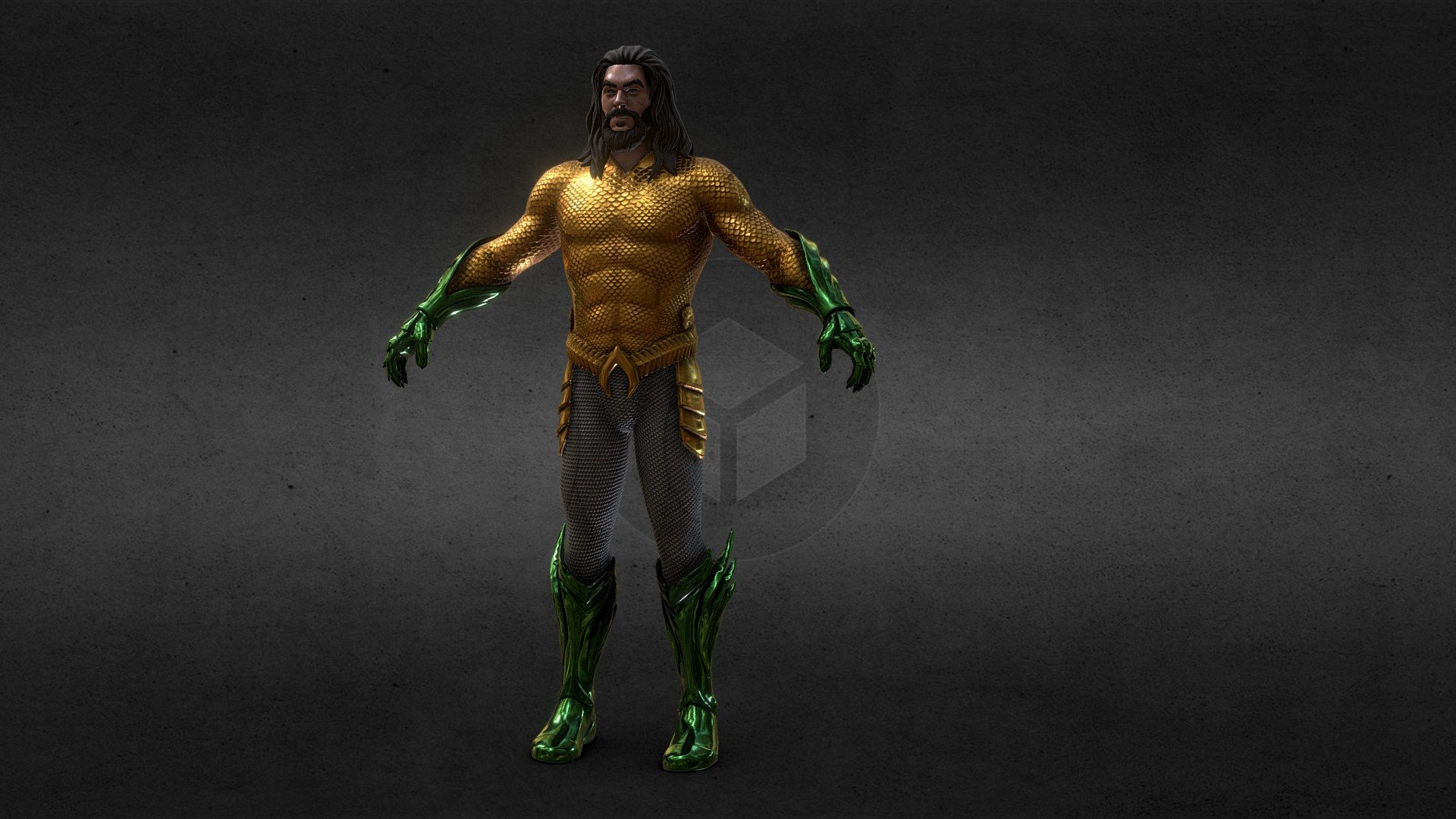 Get rigged and blender file here https://rb.gy/e13tb - Aquaman - Buy Royalty Free 3D model by 5 Dollar Store (@gatdesigner) 3d model