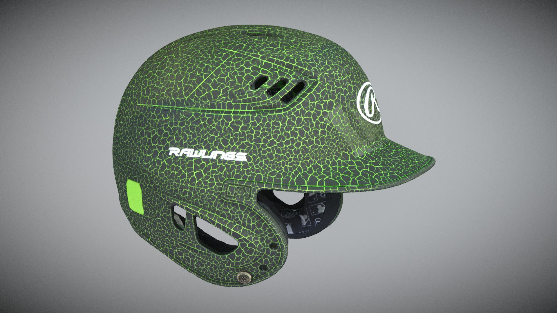 3D-scanned baseball batting helmet

Cleaned and retoplogized and reprojected in ZBrush and all the textures are 8192x8192 pixels - Green Baseball Helmet - Buy Royalty Free 3D model by omegadarling 3d model